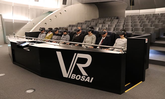 VR防災体験コーナーの写真